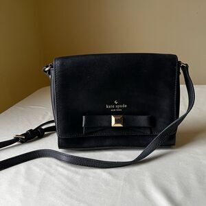 Kate Spade New York Holly Street Rubie Crossbody Bag Black Leather Bow Purse